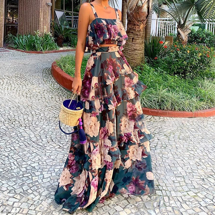 Women's Two Piece Outfits Flor - Romper Floral Print recensie en prijs