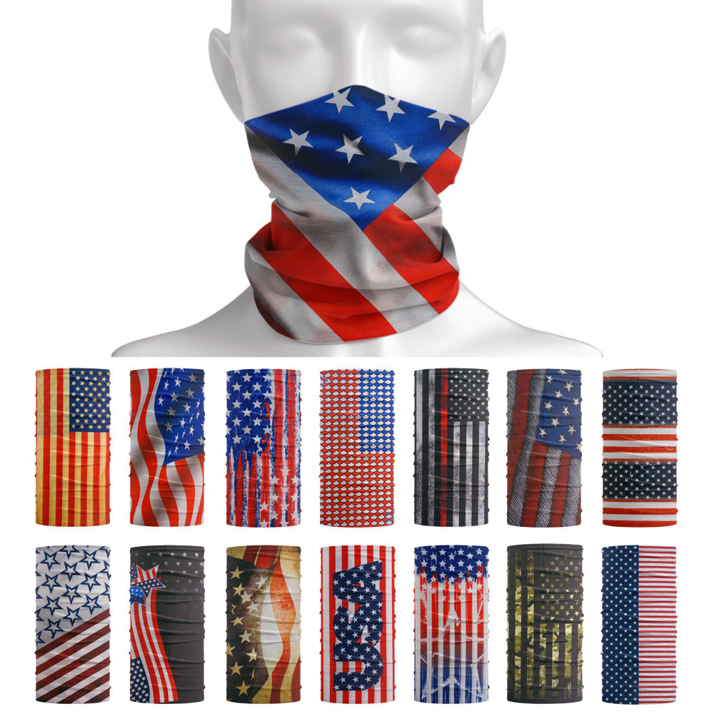 USA Flag Pattern Sun Protectiv - Headband Summer Knit recensie en prijs