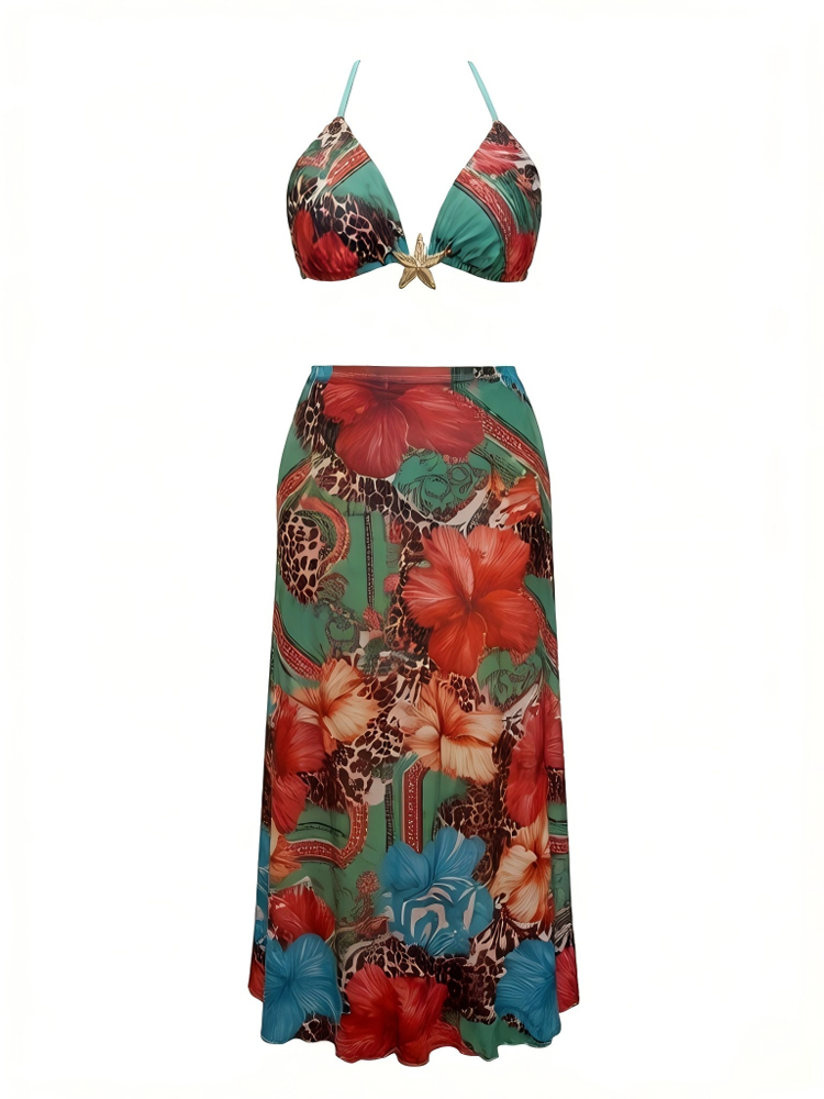 Women Plus Size Summer Boho Fl - Maxi Dress Halter recensie en prijs