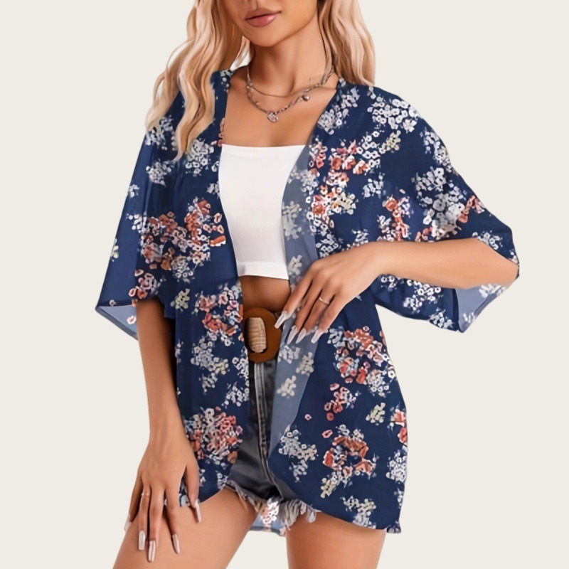 Swimsuit Woman 2025 Kimono Car - Kimono Sheer Floral recensie en prijs