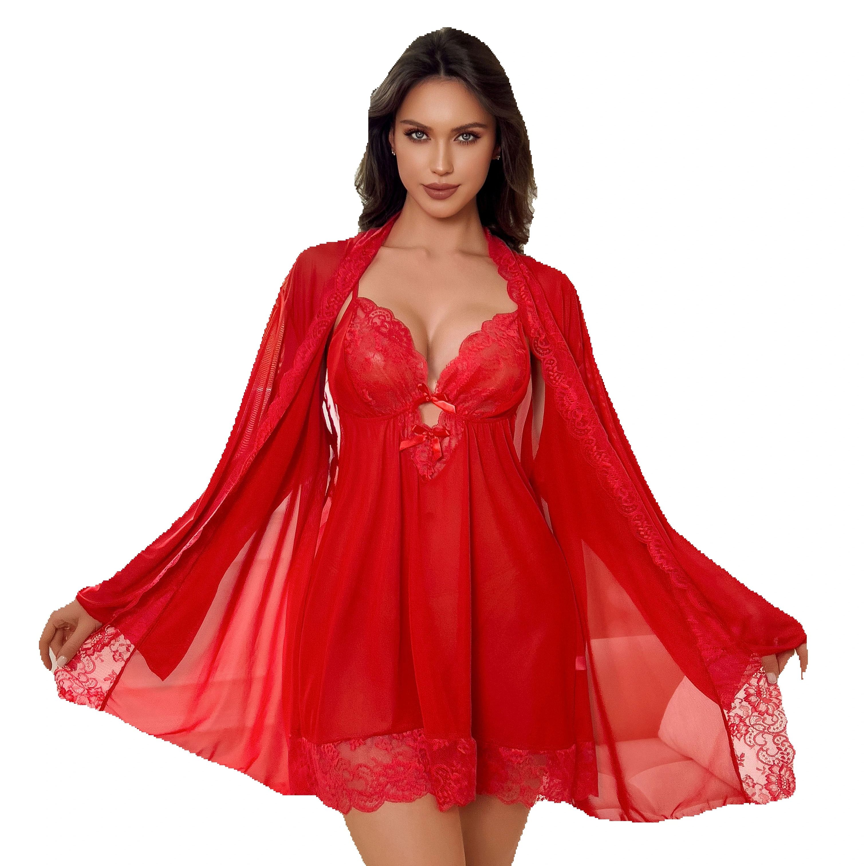 Plus Size Women Sexy Red Sheer - Kimono Sheer Floral recensie en prijs