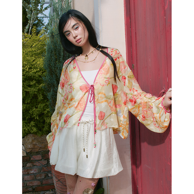 ELFSACK Floral Print Sheer Kim - Kimono Sheer Floral recensie en prijs
