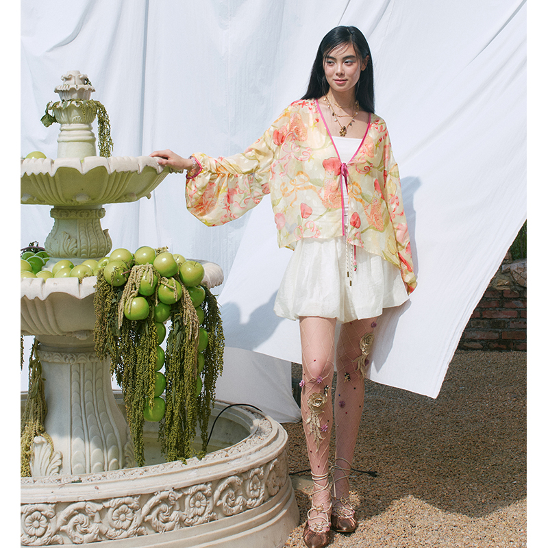 ELFSACK Floral Print Sheer Kim - Kimono Sheer Floral recensie en prijs