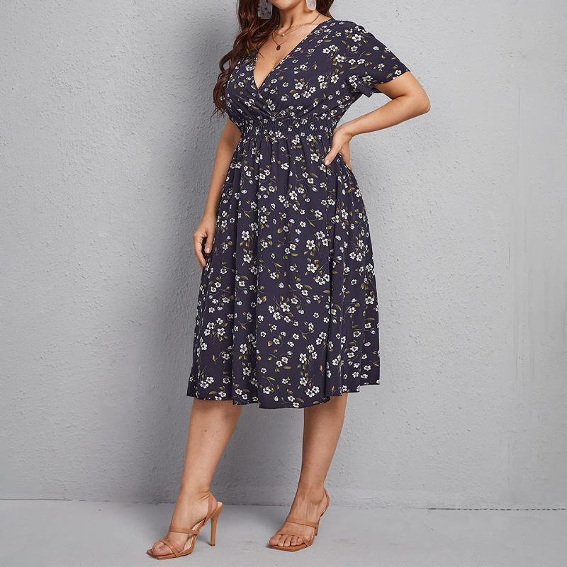 Plus Size Women's Dress, Flowe - Romper Floral Print recensie en prijs