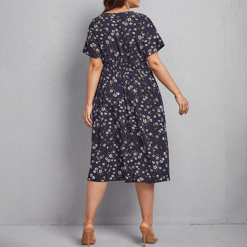 Plus Size Women's Dress, Flowe - Romper Floral Print recensie en prijs
