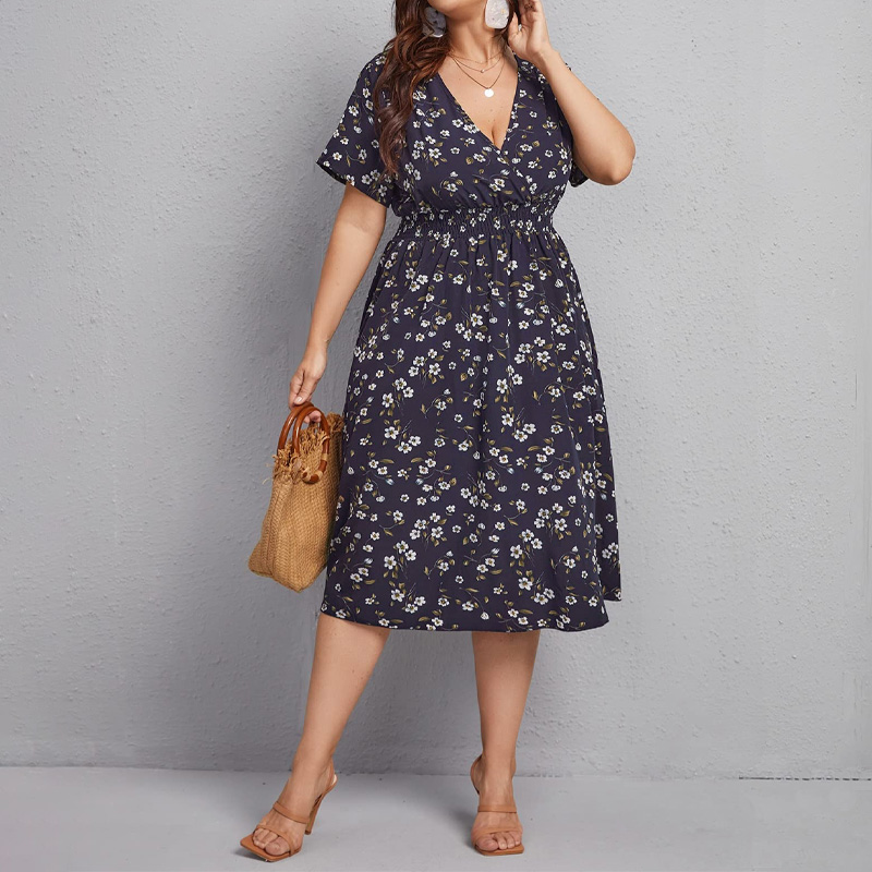 Plus Size Women's Dress, Flowe - Romper Floral Print recensie en prijs