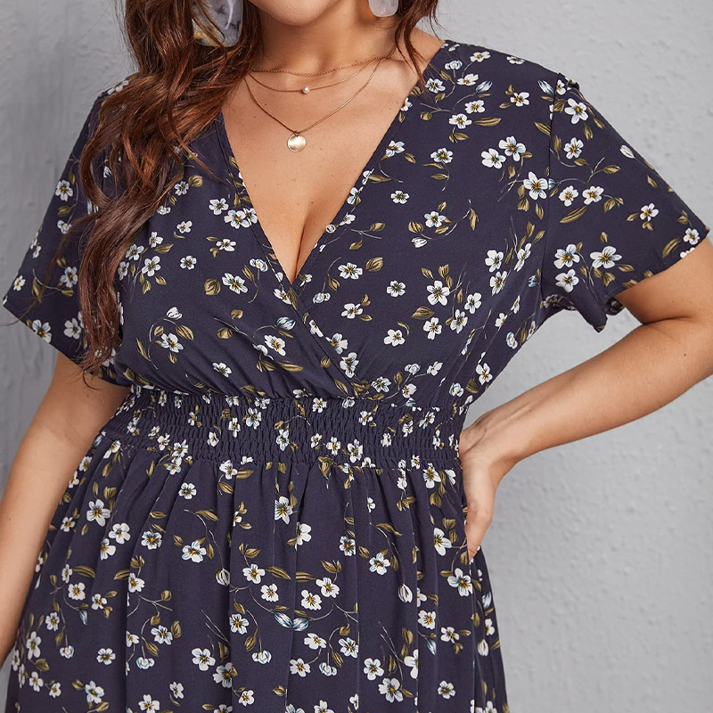 Plus Size Women's Dress, Flowe - Romper Floral Print recensie en prijs