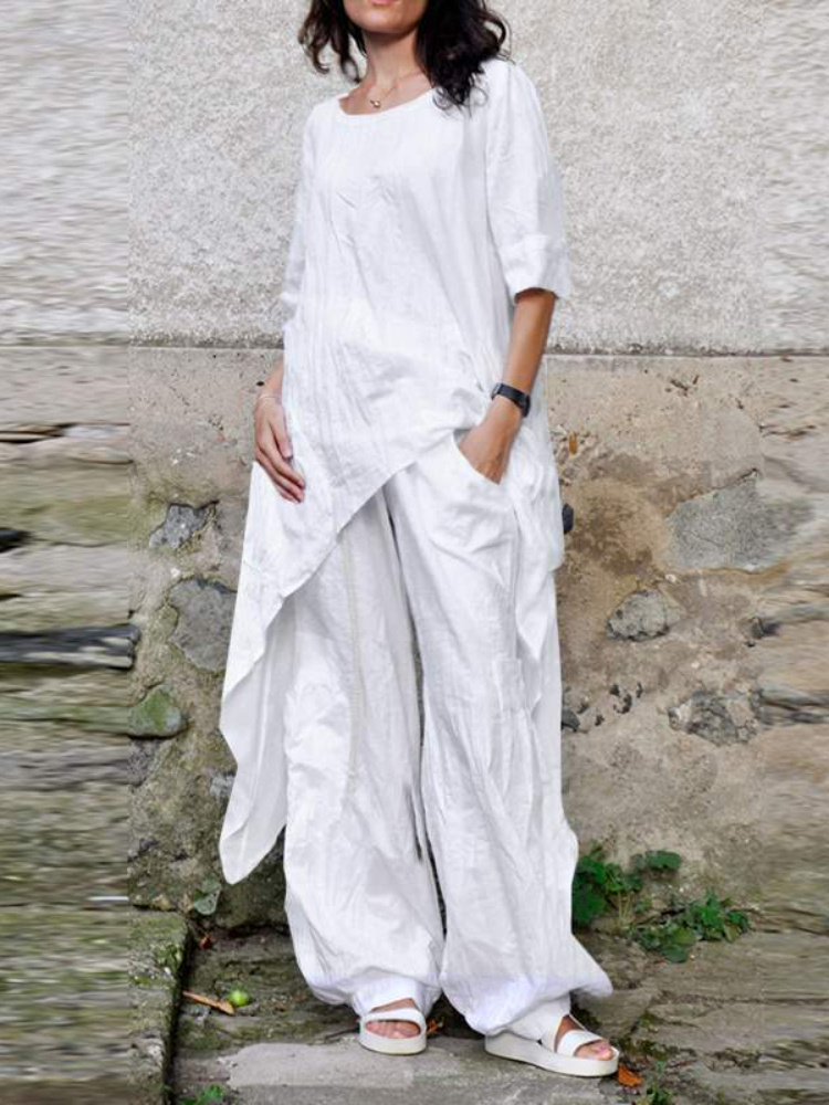 2024 Summer New Fashion Casual - Linen Pant Wide recensie en prijs