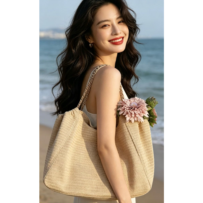 Chain Raffia 2026 Summer Beach - Tote Bag Beach recensie en prijs