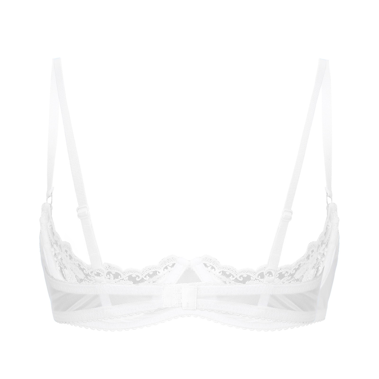 Women's Floral Lace Quarter Cu - Bralette Triangle Set recensie en prijs