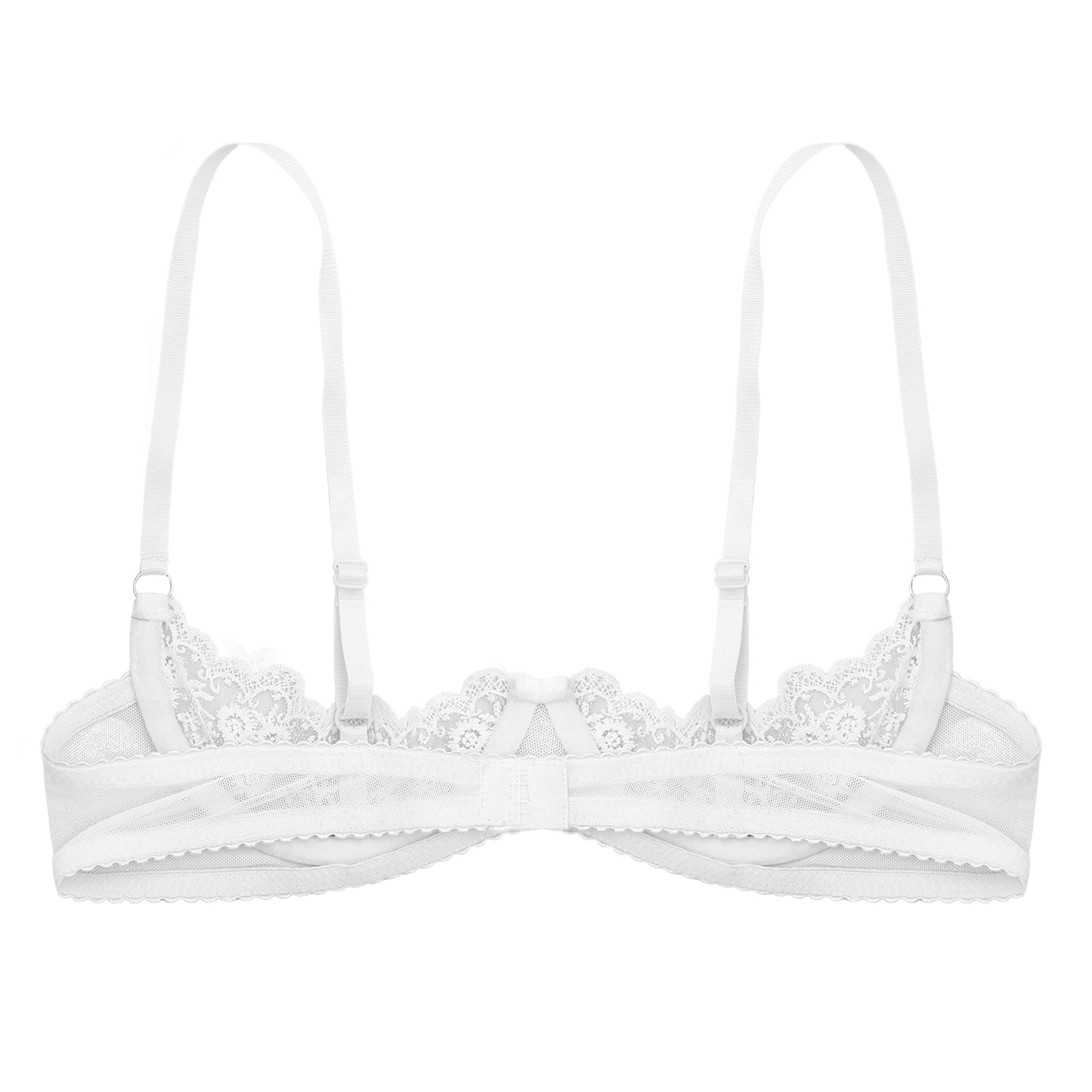 Women's Floral Lace Quarter Cu - Bralette Triangle Set recensie en prijs