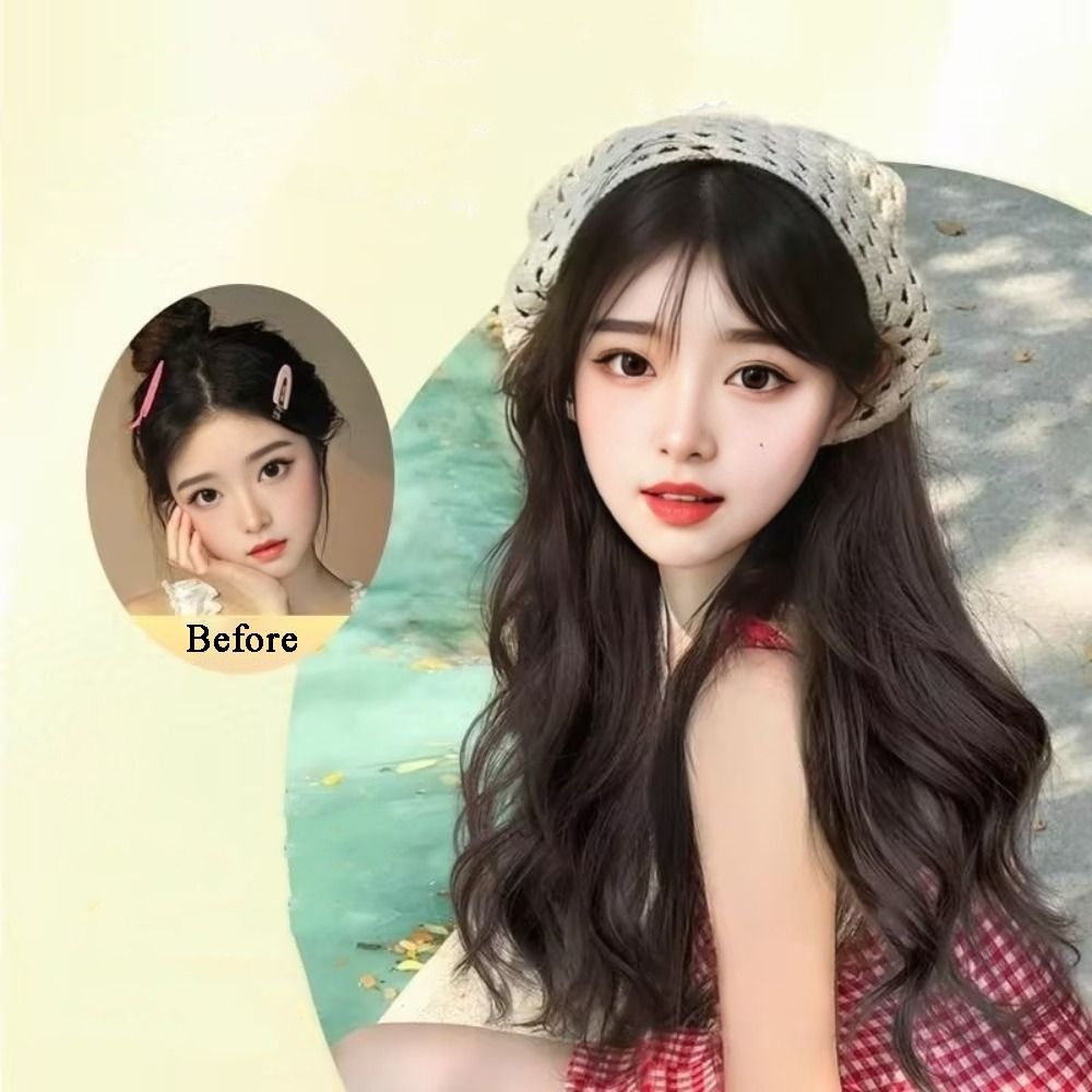 Fashion 65CM Wig Triangle Head - Headband Summer Knit recensie en prijs