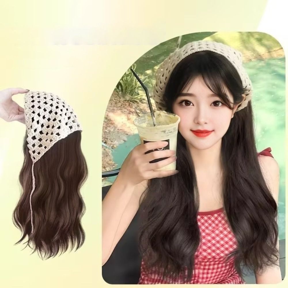 Fashion 65CM Wig Triangle Head - Headband Summer Knit recensie en prijs