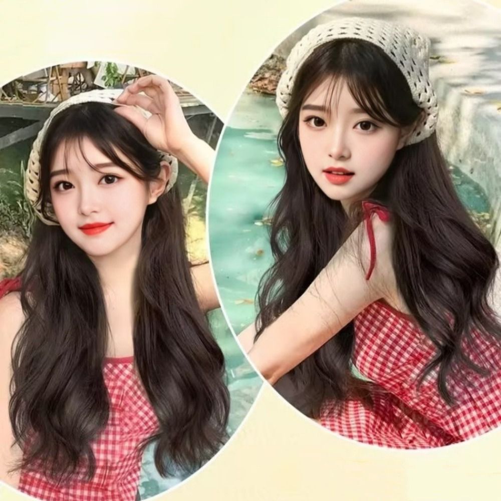 Fashion 65CM Wig Triangle Head - Headband Summer Knit recensie en prijs