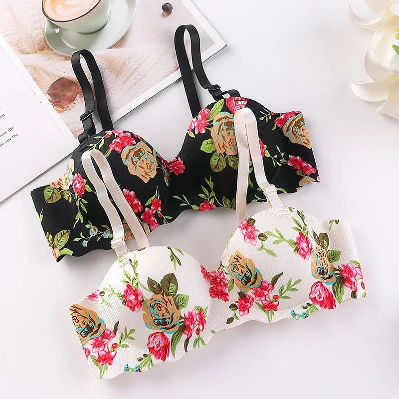 Women Sexy Floral Printed Bras - Bralette Triangle Set recensie en prijs