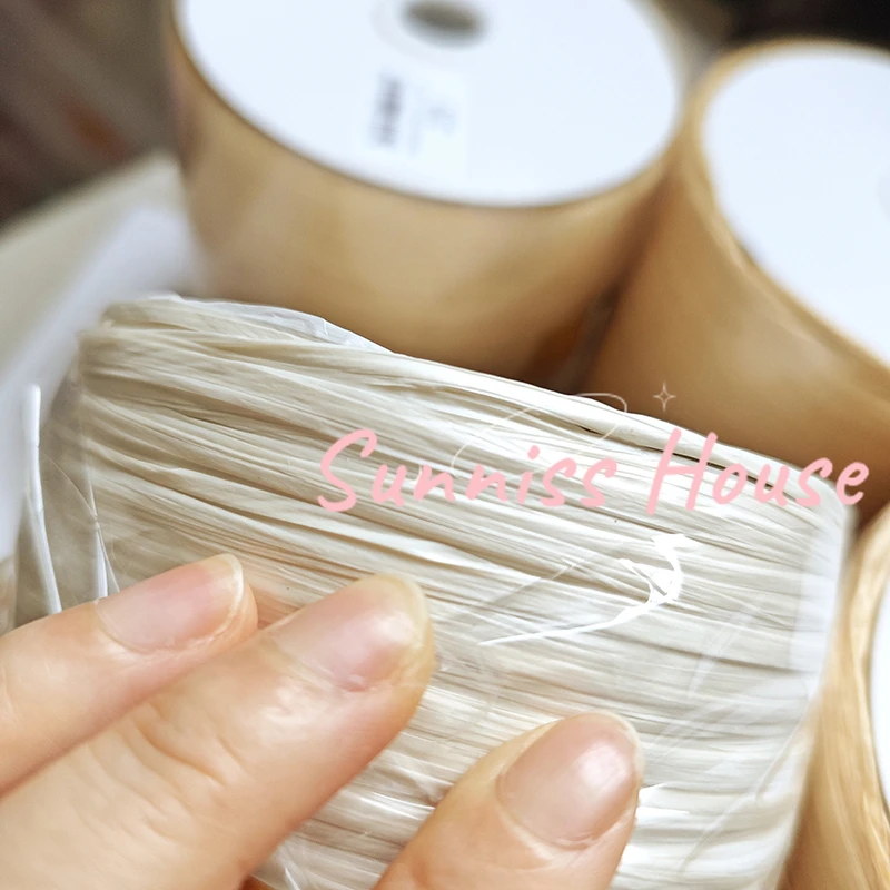 600M Matte Raffia Yarn，330g Ar - Crochet Bag Raffia recensie en prijs