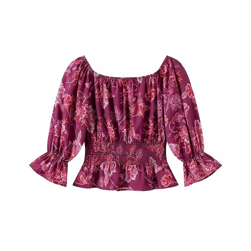 Women's Fashion Printed Off-Sh - Blouse Off Shoulder recensie en prijs