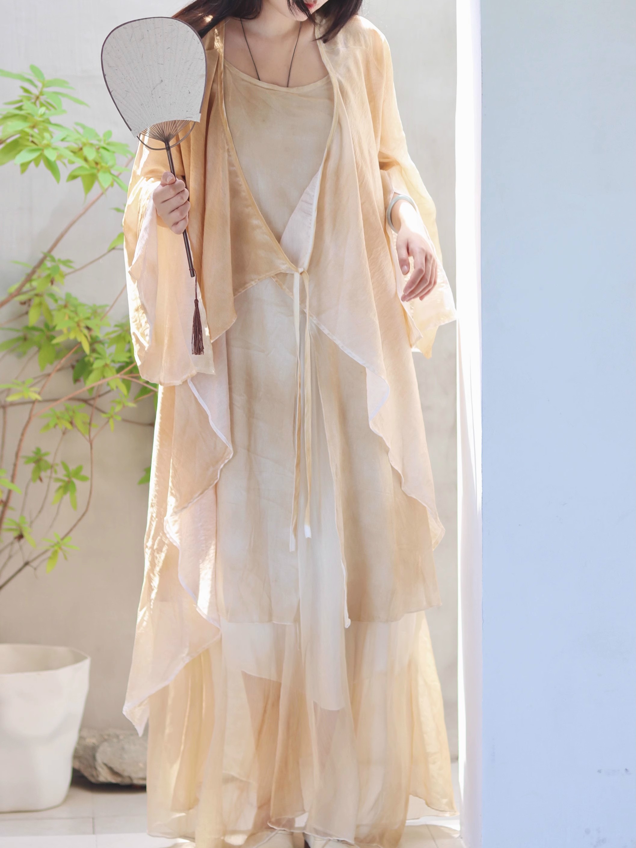 New Chinese Style Cotton Linen - Linen Dress Wrap recensie en prijs