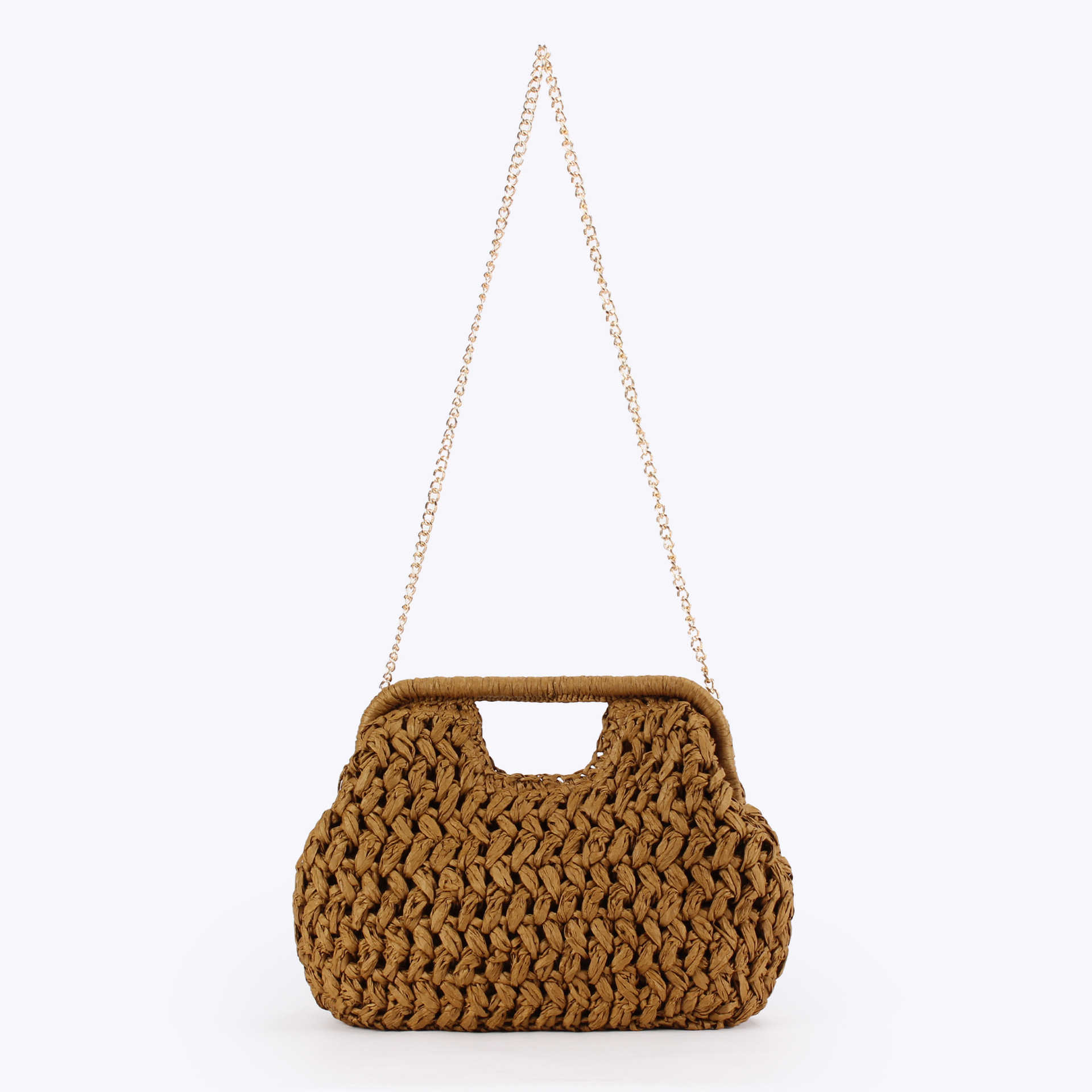 Elegant Ladies Chain Hand Knit - Crochet Bag Raffia recensie en prijs