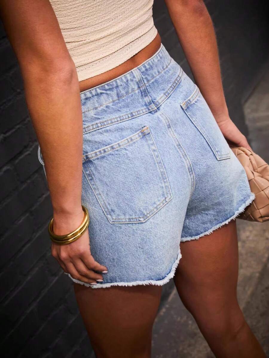 Womens Summer Retro Casual Dis - Shorts Denim Frayed recensie en prijs