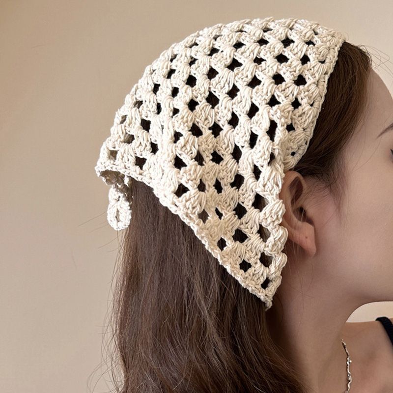 Crochet Triangle Hair Scarf Ho - Headband Summer Knit recensie en prijs