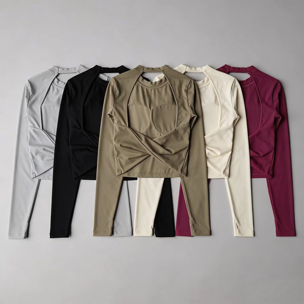 Women Long Sleeve Knotted Yoga - Crop Top Crochet recensie en prijs