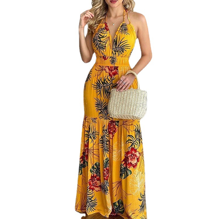 Floral Maxi Dress Long Backles - Maxi Dress Halter recensie en prijs