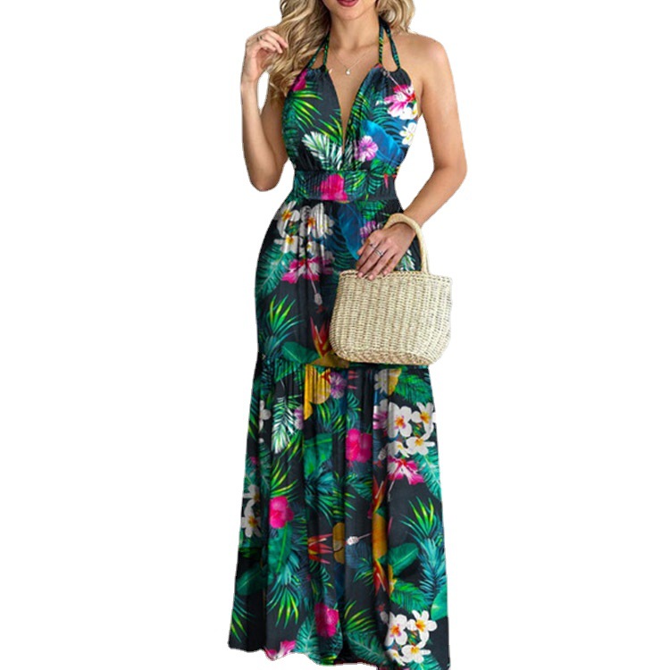 Floral Maxi Dress Long Backles - Maxi Dress Halter recensie en prijs