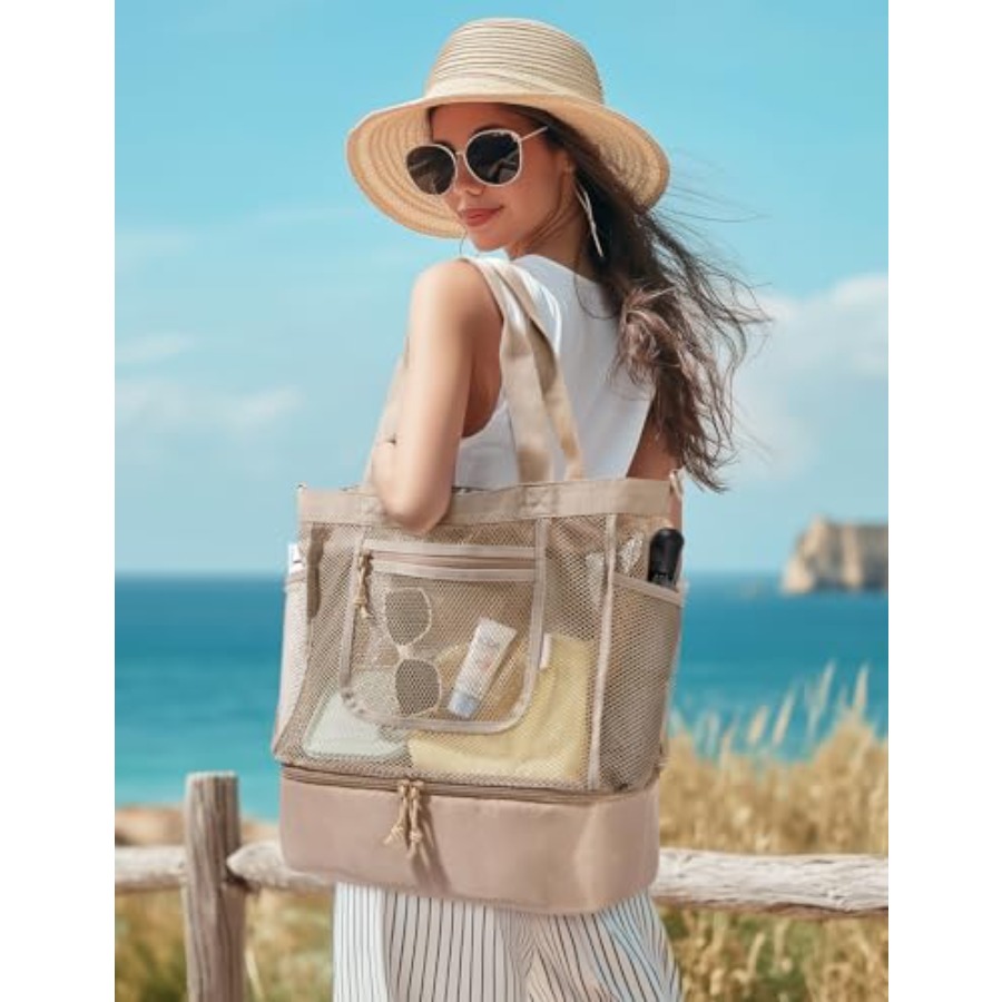 BAGSMART Beach Bag for Women M - Tote Bag Beach recensie en prijs
