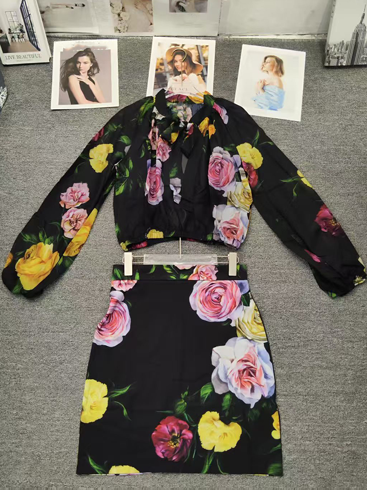 Retro flower print long-sleeve - Romper Floral Print recensie en prijs