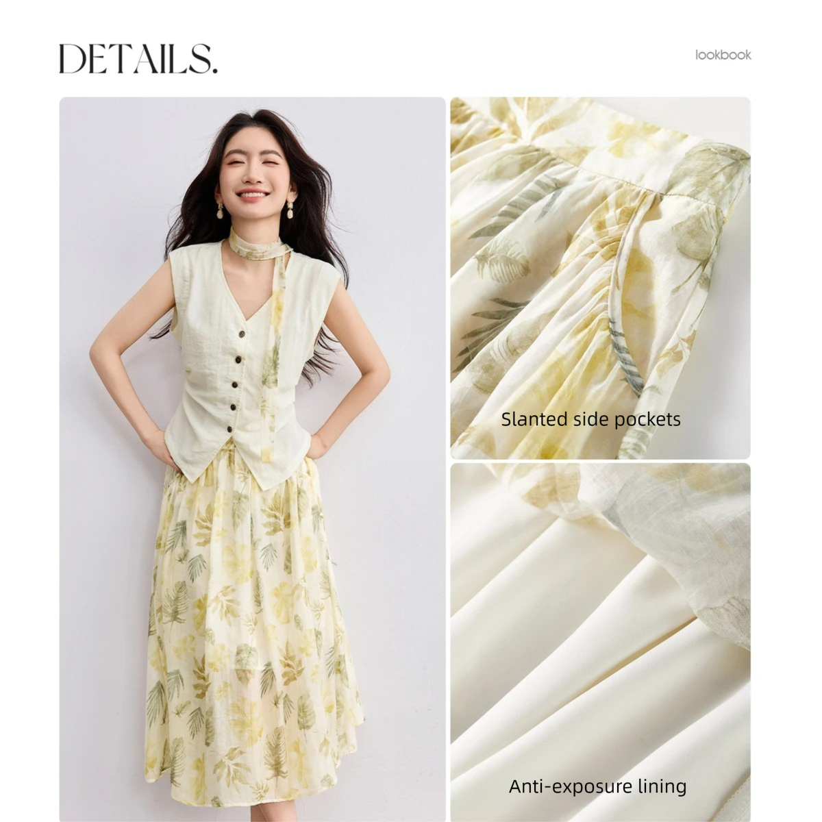 SENTUBILA Elegant Skirt Holida - Midi Skirt Floral recensie en prijs