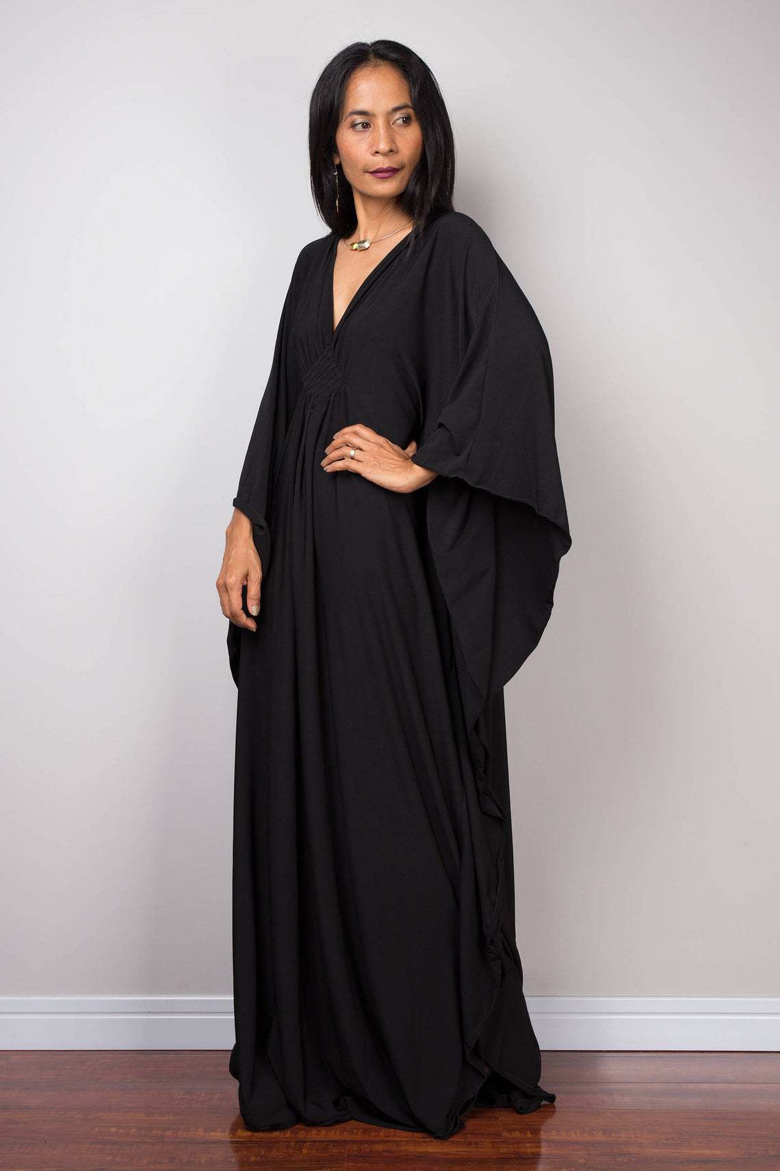 Women Solid Color Cover Up V N - Cover Up Kaftan recensie en prijs