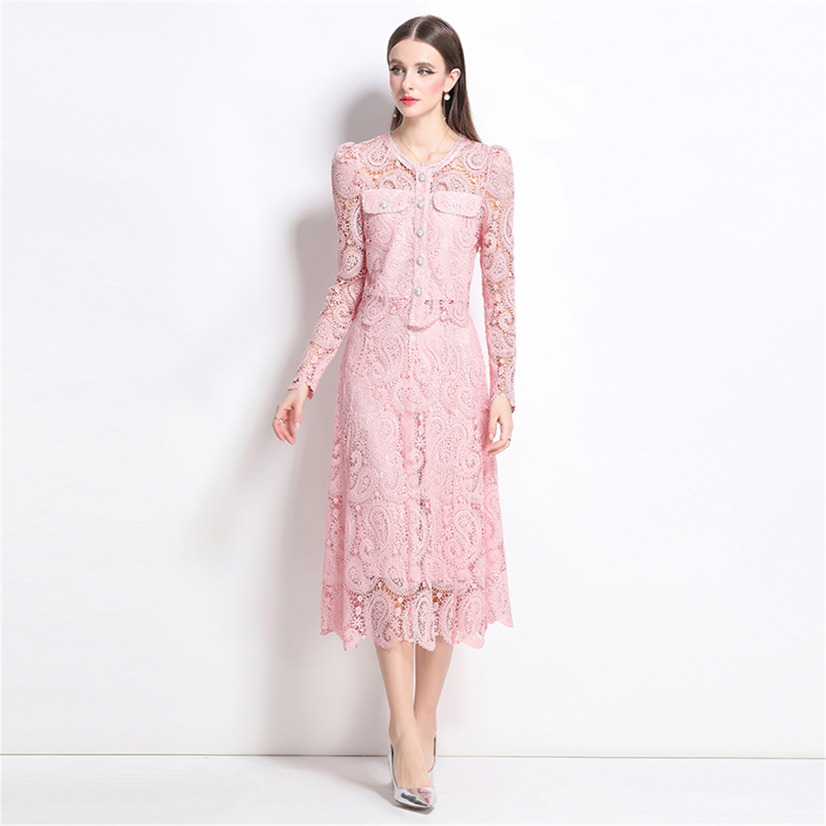 Spring Sweet Lace Flower Embro - Midi Skirt Floral recensie en prijs