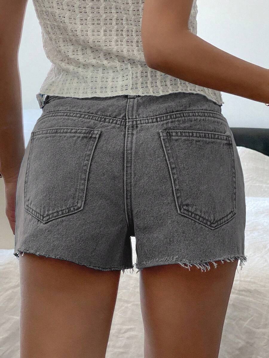 Women Casual Vintage Wash Deni - Shorts Denim Frayed recensie en prijs
