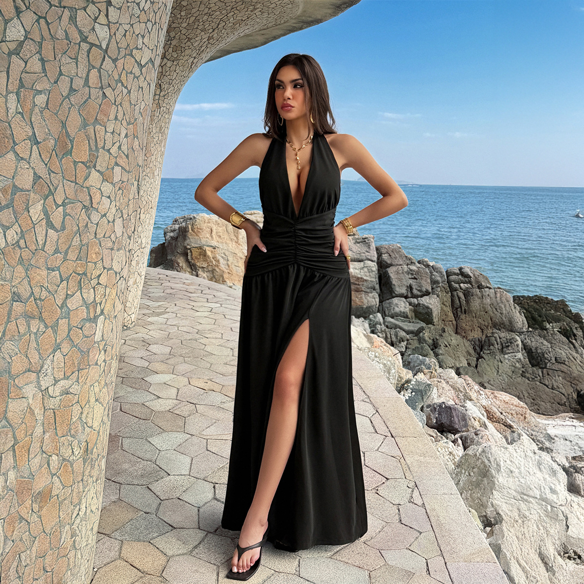 Women's Dress 2 Colors Halter  - Maxi Dress Halter recensie en prijs