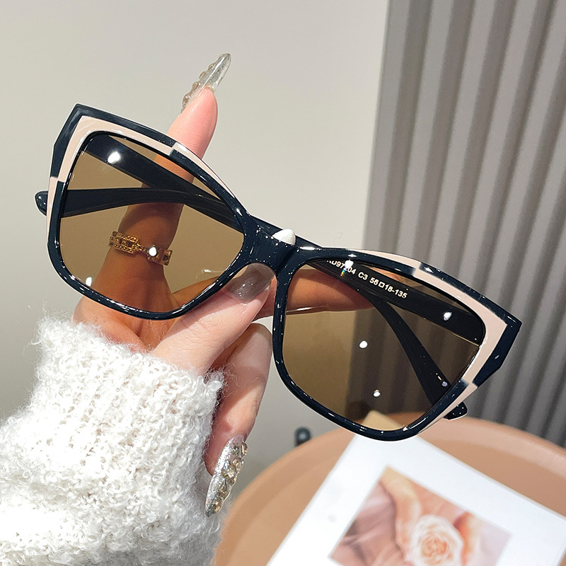 Women Color Block Cat Eye Eyeg - Sunglasses Cat Eye recensie en prijs