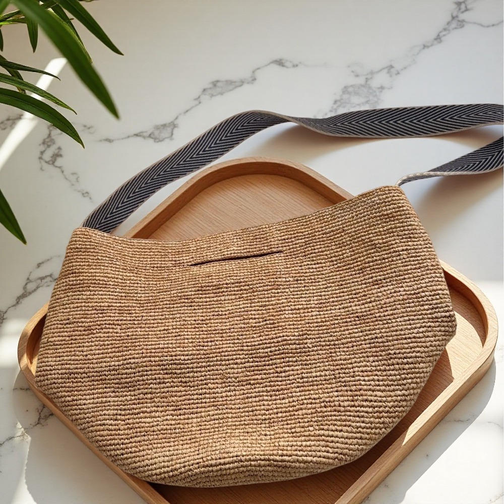 New Raffia Rainbow Bucket Bag  - Crochet Bag Raffia recensie en prijs