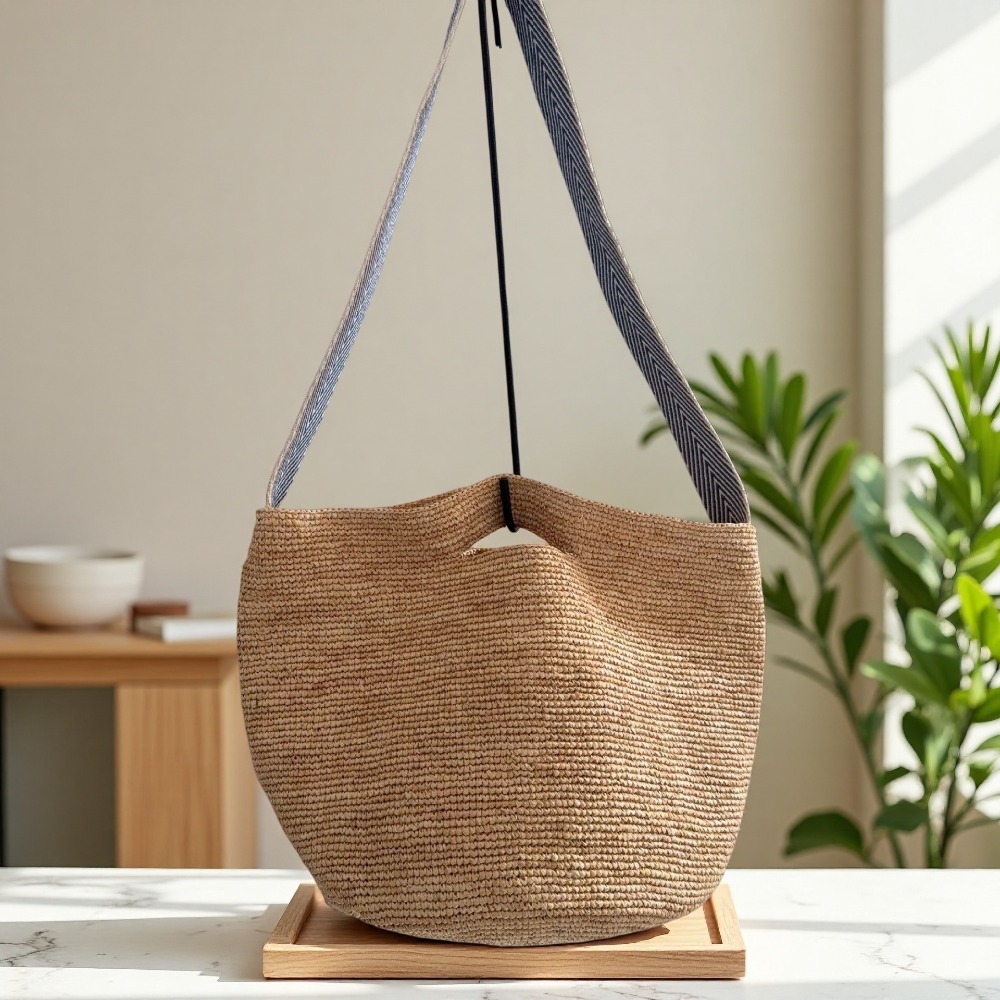 New Raffia Rainbow Bucket Bag  - Crochet Bag Raffia recensie en prijs