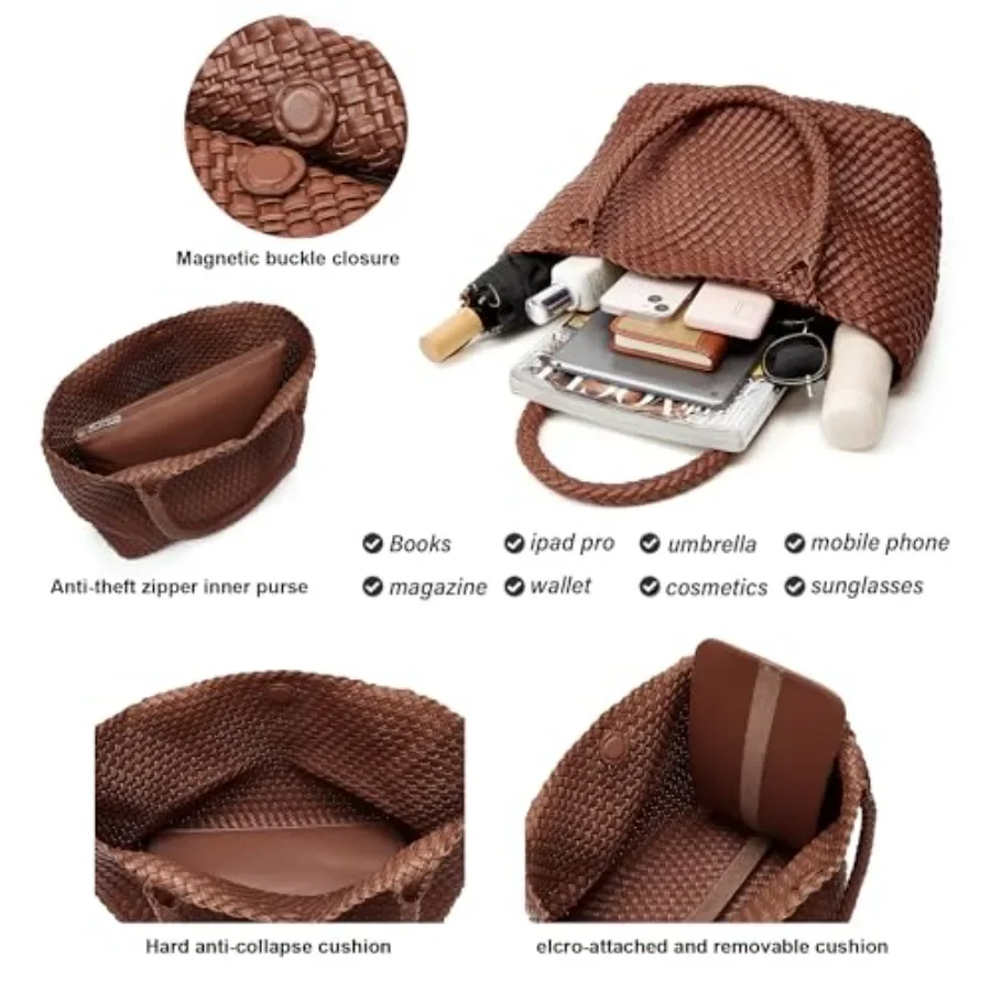 BOYATU Woven Tote Bag for Wome - Tote Bag Beach recensie en prijs