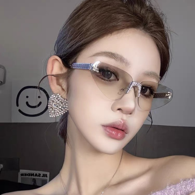 Women's Sexy Cat Eye Rimless R - Sunglasses Cat Eye recensie en prijs