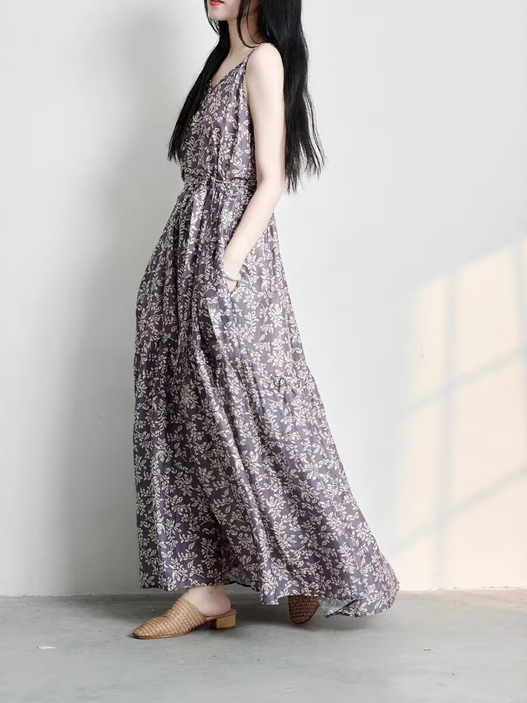 Elegant Japanese Style plus Si - Linen Dress Wrap recensie en prijs