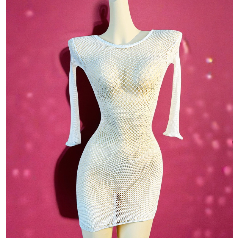 1PC Women Fishnet Cover Up Wit - Cover Up Kaftan recensie en prijs