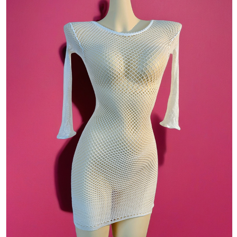 1PC Women Fishnet Cover Up Wit - Cover Up Kaftan recensie en prijs