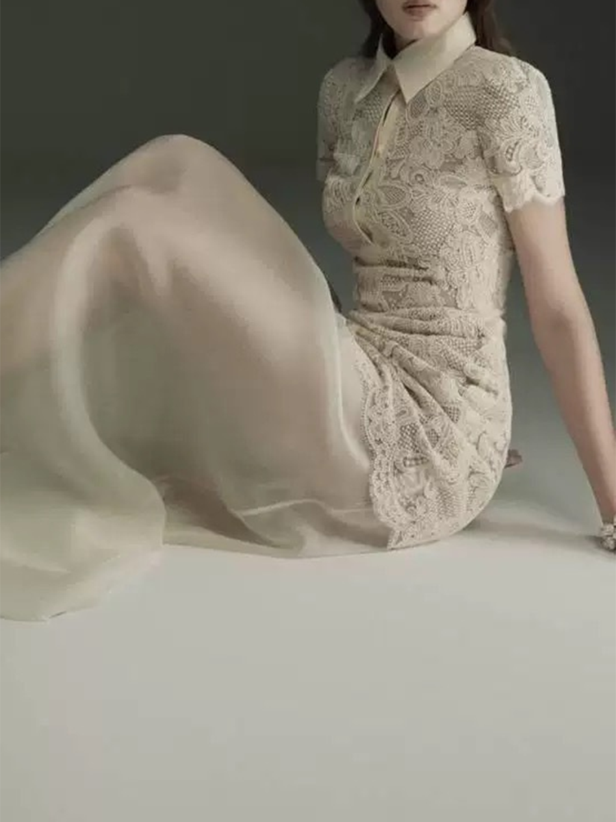 TWOTWINSTYLE Patchwork Lace Dr - Linen Dress Wrap recensie en prijs