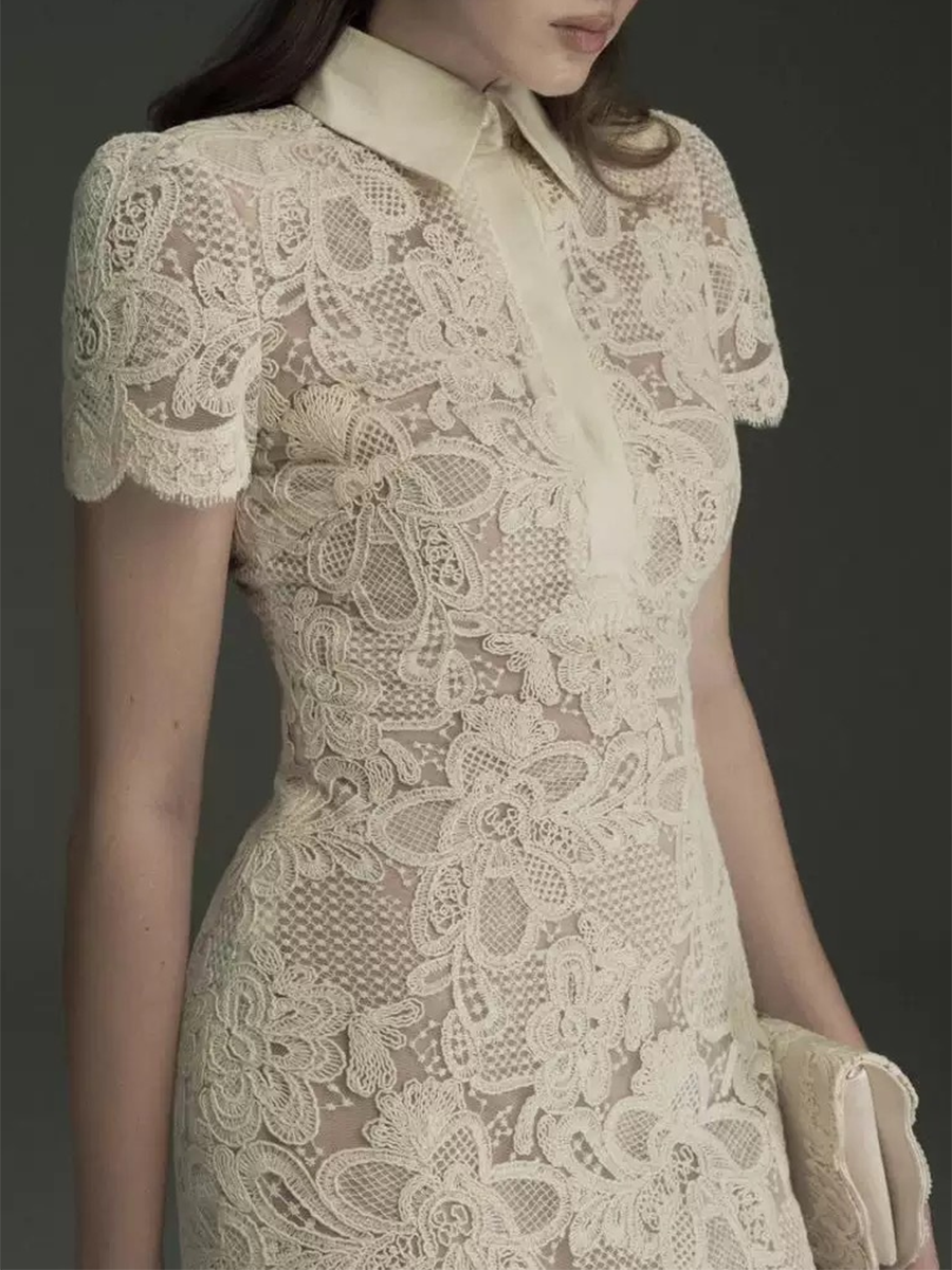 TWOTWINSTYLE Patchwork Lace Dr - Linen Dress Wrap recensie en prijs