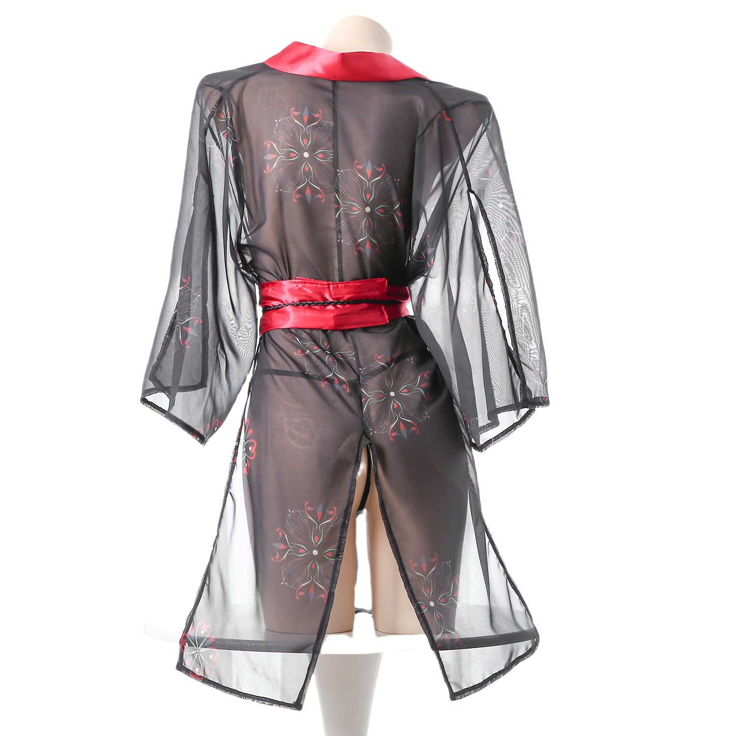 Women's Black Sheer Mesh Japan - Kimono Sheer Floral recensie en prijs