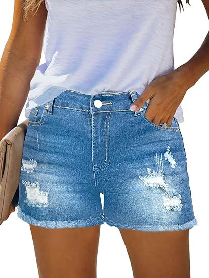 Casual Vintage Denim Shorts Hi - Shorts Denim Frayed recensie en prijs