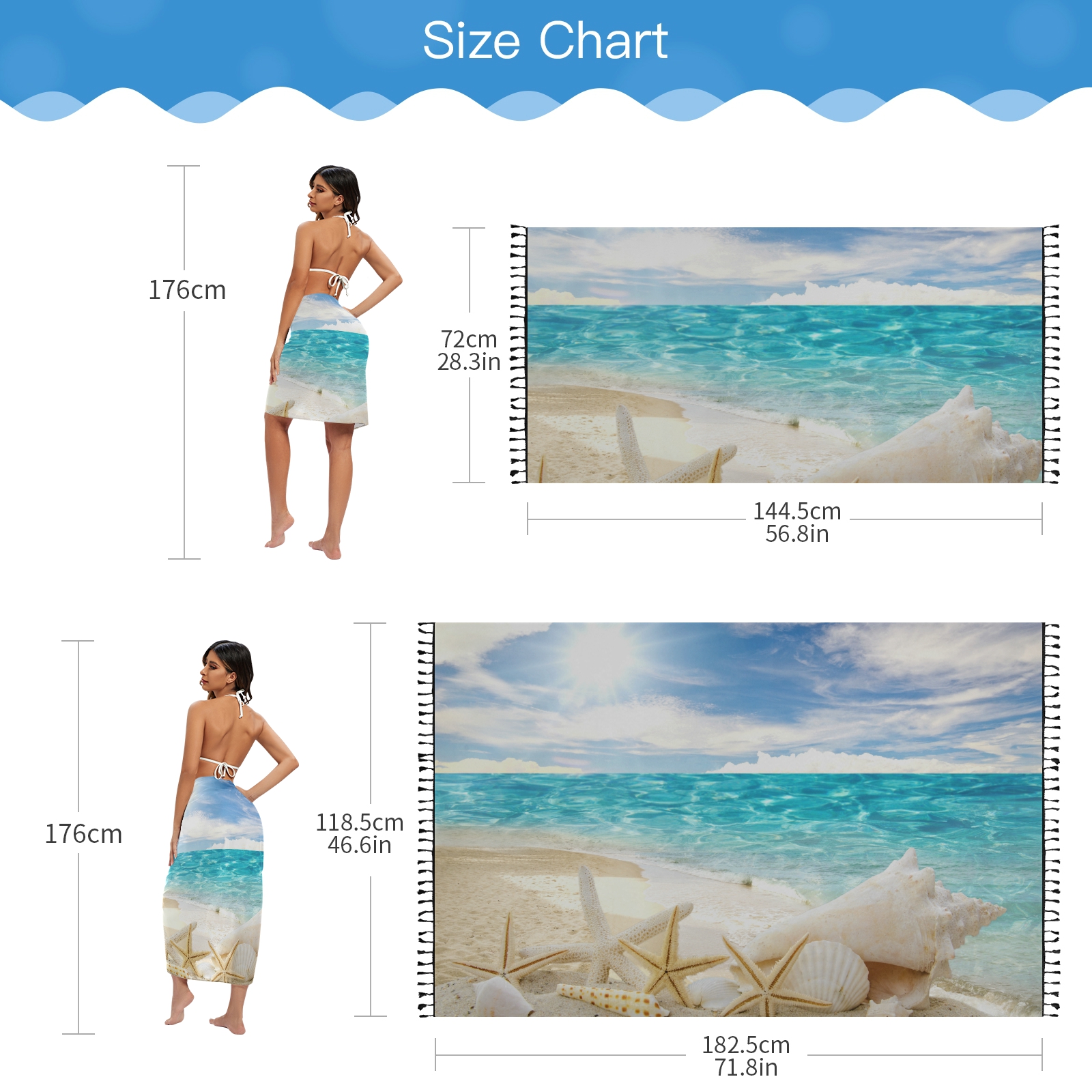 Sexy Women Chiffon Swimwear Pa - Cover Up Kaftan recensie en prijs