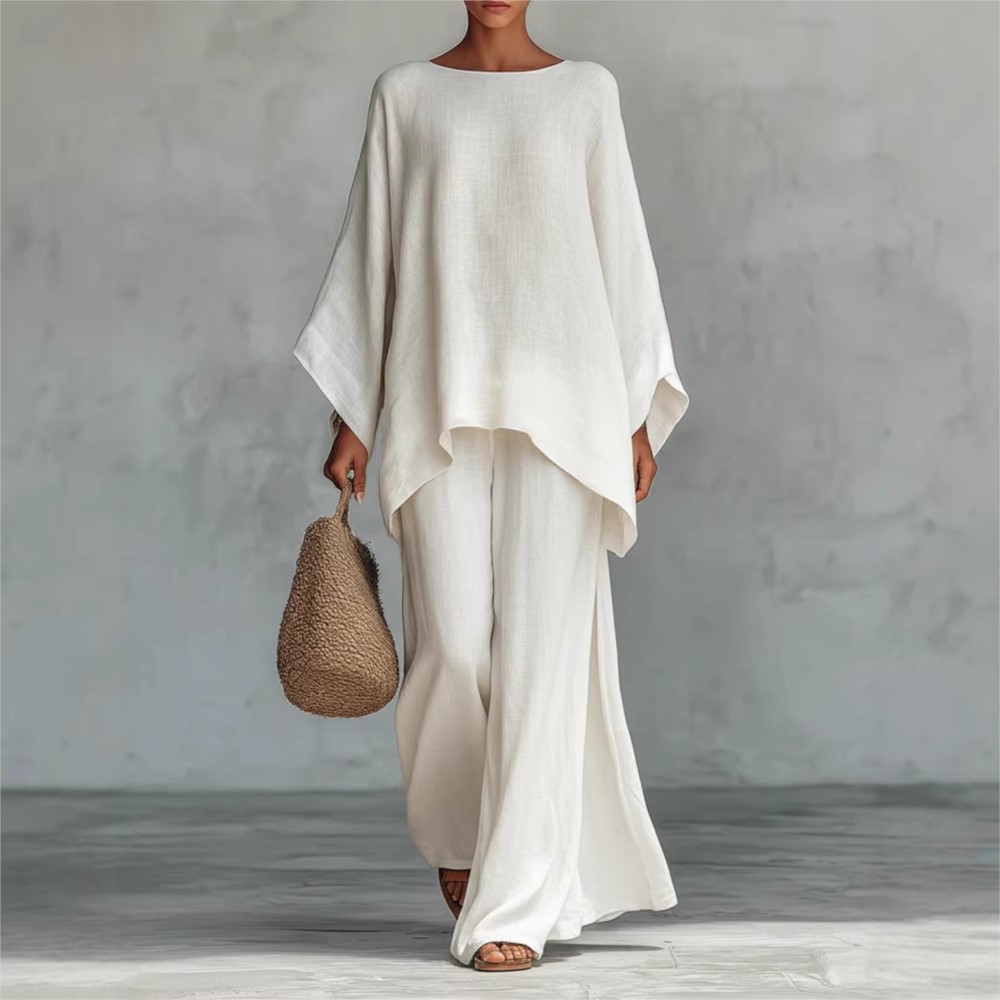 Fashion Linen Loose Long-sleev - Linen Pant Wide recensie en prijs