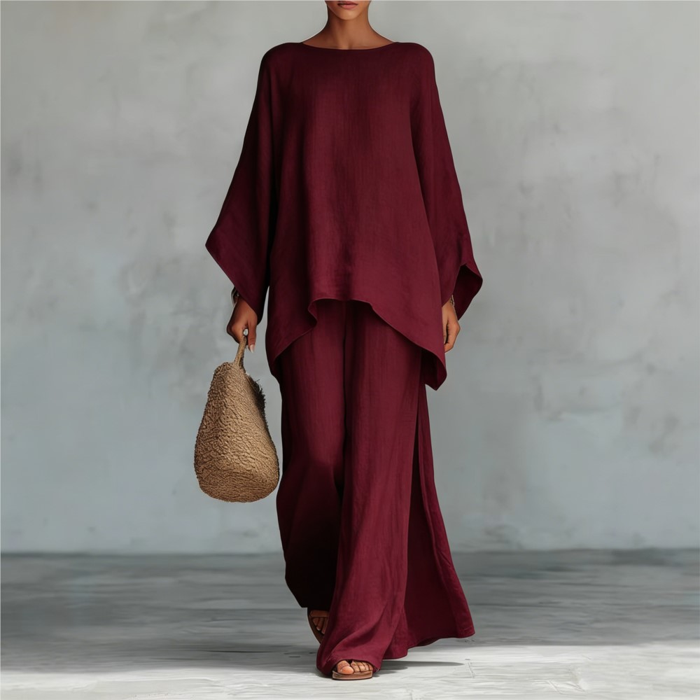 Fashion Linen Loose Long-sleev - Linen Pant Wide recensie en prijs